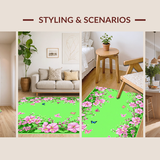 Colorful Whimsical Floral Composition(Green)