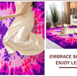 Lively Glittery Tie Dye Fantasy(Purple)