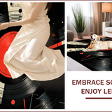 Dynamic Vinyl Record Aesthetic(Black)