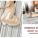 Artful Modernist Symmetrical Stripe Design(Black)