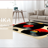 Music Theme Black Round Accent(Red)
