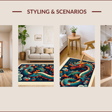 Vibrant Dragon Motif Area(Blue)