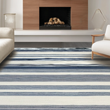 Artful Modern Tiled Stripe Arrangement(Blue)