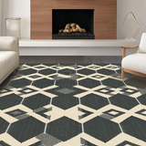 Refined Graphical Diamond Composition(Beige)