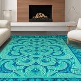 Eclectic Vibrant Artistic Design(Blue)