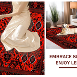 Sophisticated Retro Circular Design Flair(Red)