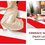 Striking Red and White Contrast(Red)