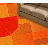 Abstract Geometric Minimalist Area(Orange)