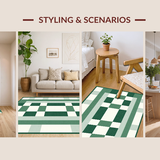 Modern Chic Checkerboard Aesthetic(Green)