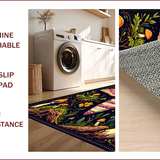 Ultra Soft Area Rug, Non Slip, Stain Resistant, Washable Area Rugs for Living Room, Bedroom, Witchy Farmhouse Fantasy(Purple) - ODIKA