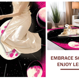 Contemporary Floral Starry Aesthetic(Pink)