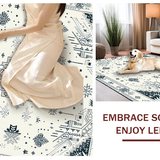 Modern Subtle Patterned Hide Accent(White)