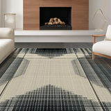 Stylish Minimalist Geometric Layout(Beige)