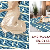 Mid Century Geometric Elegance(Blue)