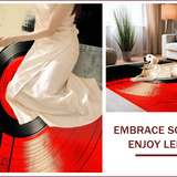 Vibrant Abstract Vinyl Aesthetic(Red)