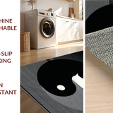 Abstract Monochrome Cat Silhouette(Black)