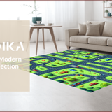 Interactive Road Traffic Playmat for(Blue)