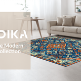 Stylish Modern Ogee Inspiration(Blue)