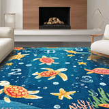 Playful Sea Animal with Alphabet and Number Learning Elements(Blue)
