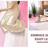 Minimalist Light Pink Brushstroke Motif(Pink)