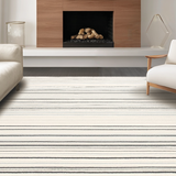 Sophisticated Monochrome Stripe Arrangement(Beige)