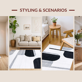 Minimalist Black and Silver Motif(Black)