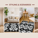 Vibrant Monochrome Geometric Flair(Black)