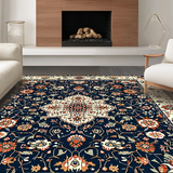 Elegant Floral Medallion Aesthetic(Blue)