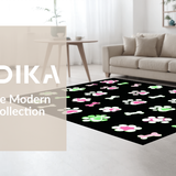 Dynamic Black and Pink Pet Art(Green)