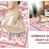 Rustic Earthy Floral Impression(White)