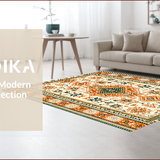 Dark Orange and Green Dorm for Cozy Spaces(Beige)