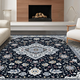 Cozy Gray Floral Patterned Design(Black)