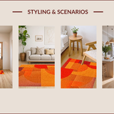 Abstract Geometric Minimalist Area(Orange)