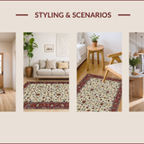 Elegant Floral Medallion Arrangement(Beige)