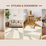 Minimalist Creamy Abstract Lines(Beige)