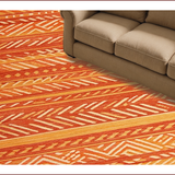 Contemporary Rustic Orange Elegance(Orange)
