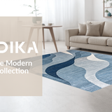 Artful Fluidity in Neutral Hues(Blue)