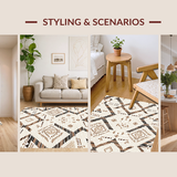 Whimsical Shag Motif(Beige)