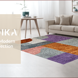Modern Abstract Low Pile(Gray)