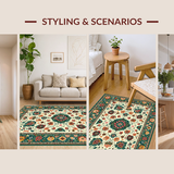 Rustic Colorful Trellis Design(Ivory)