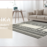 Elegant Minimalist Linear Motif(Beige)