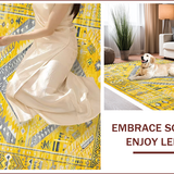 Vibrant Tribal Geometric Harmony(Yellow)
