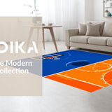 Modern Geometric Fire Imagery(Blue)