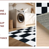 Minimalist Checkered for Pet Friendly Homes(Black)