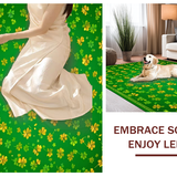 Whimsical Green Floral Design(Green)
