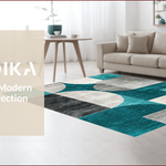 Ultra Soft Area Rug, Non Slip, Stain Resistant, Washable Area Rugs for Living Room, Bedroom, Modern Abstract Non-Slip Living Room Rug(Green) - ODIKA