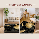 Luxurious Textured Abstract Motif(Gold)