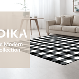Timeless Farmhouse Inspired Checkerboard Look(Black)