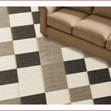 Modern Beige Checkered for Decor(Beige)