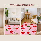 Chic Modern Cherry Illustration(Pink)